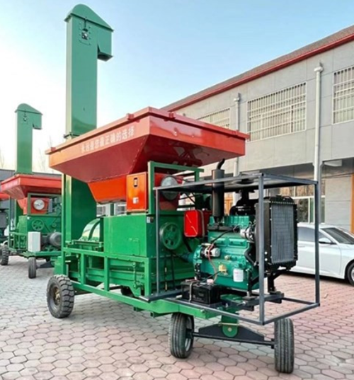 Large Portable Maize Thresher Powered by PTO, Diesel Engine or Motor